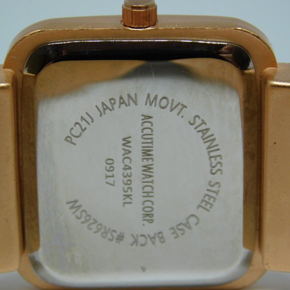 Accutime WAC4395KL Cuff Band Quartz Analog Women's Watch Sz. 6 1/2" New Battery - Picture 6 of 10